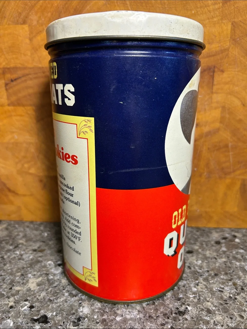 Vintage Quaker Oats tin can 1982 Limited Edition anniversary - Picture 6 of 10